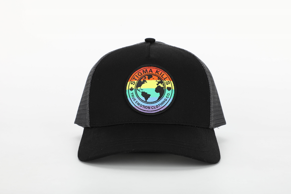 Stigmakills™ Trucker Hat - with pride support rainbow patch